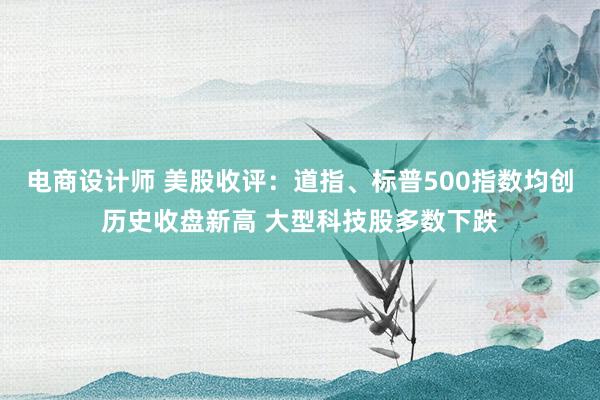 电商设计师 美股收评：道指、标普500指数均创历史收盘新高 大型科技股多数下跌